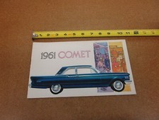 1961 Mercury Comet Sales Brochure Big 20 Pg Original Car Literature Catalog