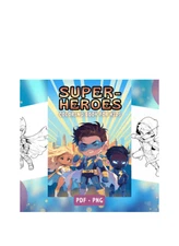 Superheroes Coloring Book for Kids Teens Adults | for all ages