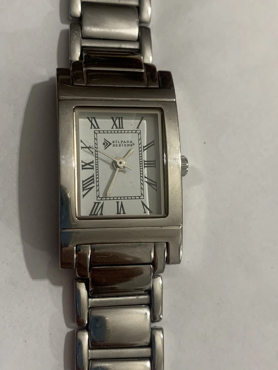 Silpada Stainless Steel Bracelet Watch New Battery Ready To Wear