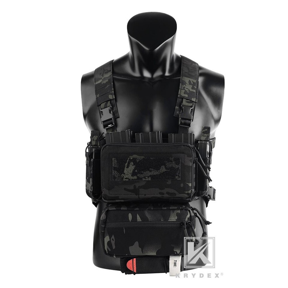 KRYDEX D3CR Chest Rig Harness Mag Pouch & D3 Flatpack Backpack Rucksack ...