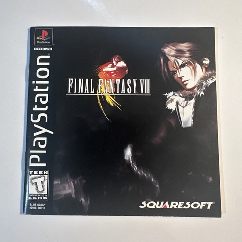 Final Fantasy VIII 8 (PS1, 1999) Black Label Complete CIB Manual - Picture 7 of 12