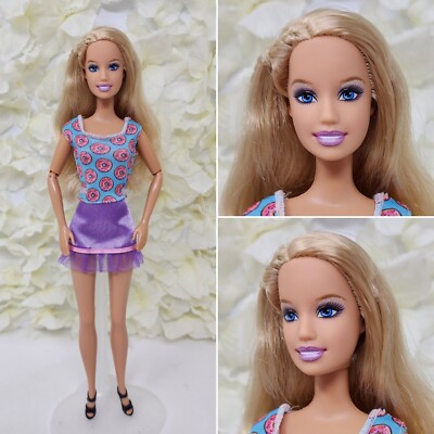 Mattel Barbie Doll Blonde Hair Model 2000s Jointed Arms Princess