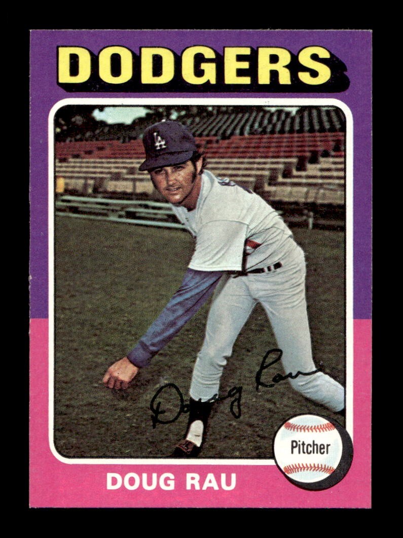 1975 Topps MINI #269 Doug Rau Dodgers NEAR MINT *8m
