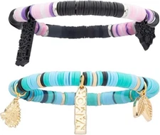 Marvel Black Panther: Wakanda Forever 2-Piece Namor Puka Bracelet Set