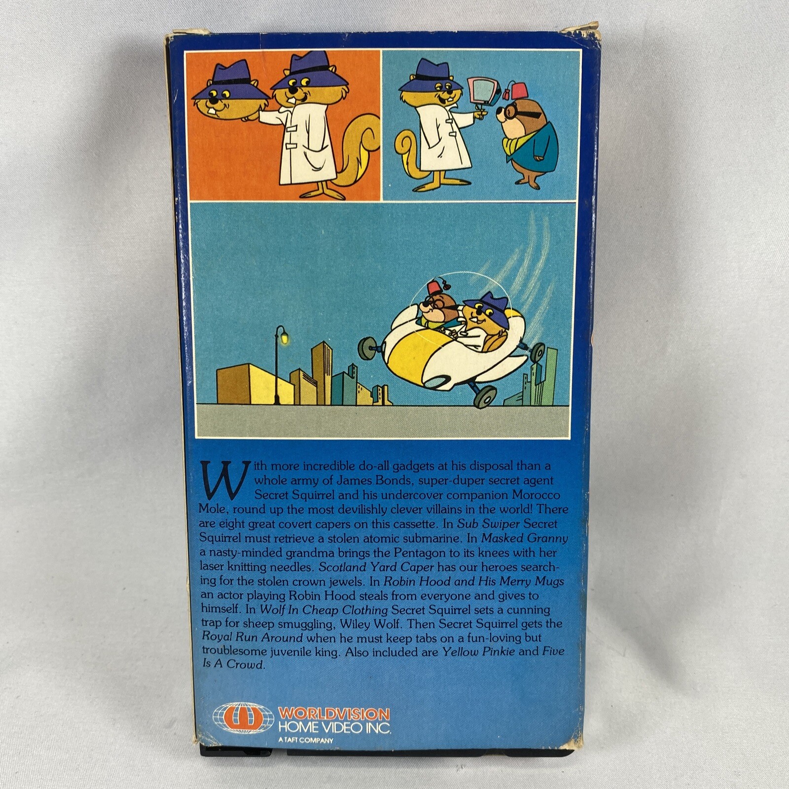 Secret Squirrel (Cartoon VHS) Hanna Barbera WorldVision Video RARE