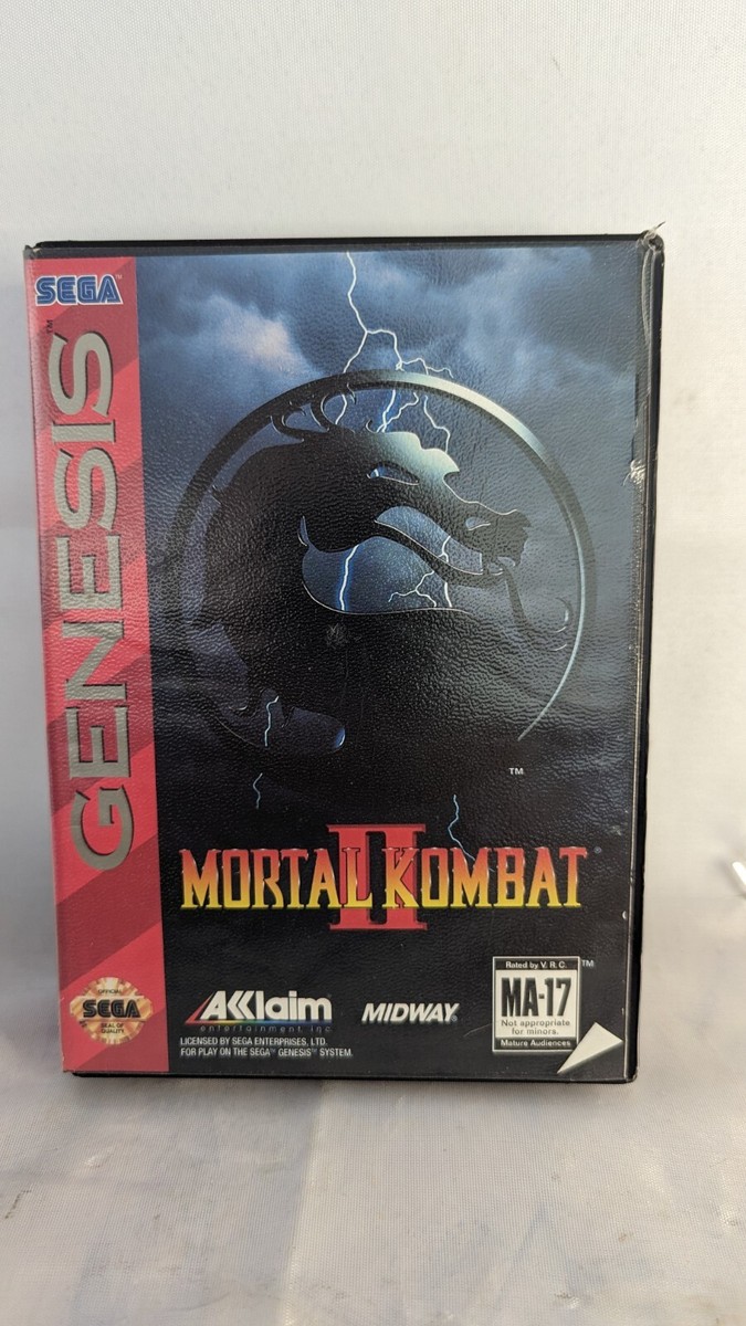 Mortal Kombat 2 Sur Sega Genesis – Complet (boîtier, Jeu, Notice) – Testé OK