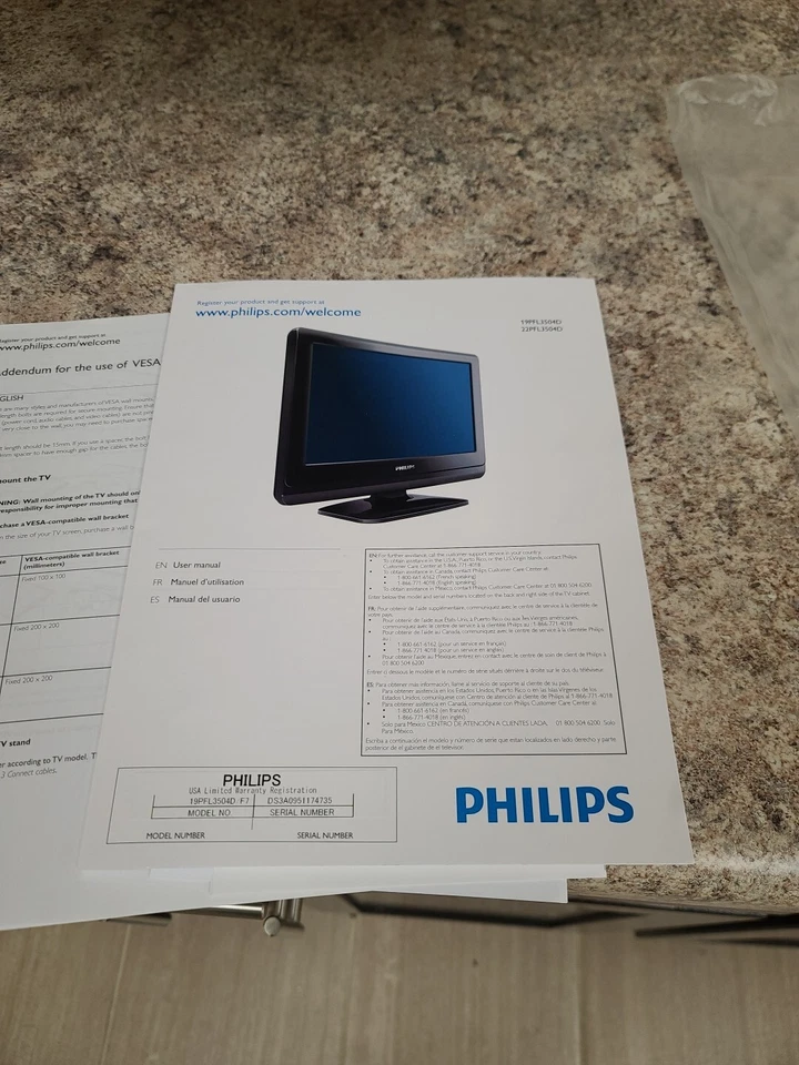 Phillips 19pfl3504d/f7 19" TV - Image 2 of 4