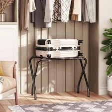 HOOBRO Luggage Rack Foldable Suitcase Stand for Guest Room 27 x 15.3 x 22 Inches