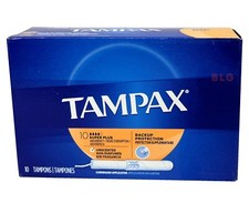Tampax Tampons SUPER PLUS Absorbency Unscented Health Feminine Care 10-Tampons