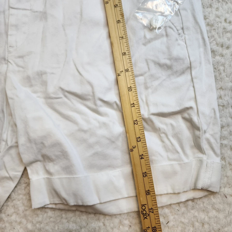 全新无标签褪色荣耀 Midi Chino 短裤 14 白色卡其色休闲日常 — 第 2/4 张图片