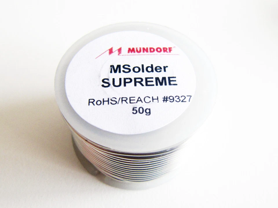 50 g 8,5 m Mundorf MSolder Supreme Silver Gold stagno per saldatura saldatura stagno per argento