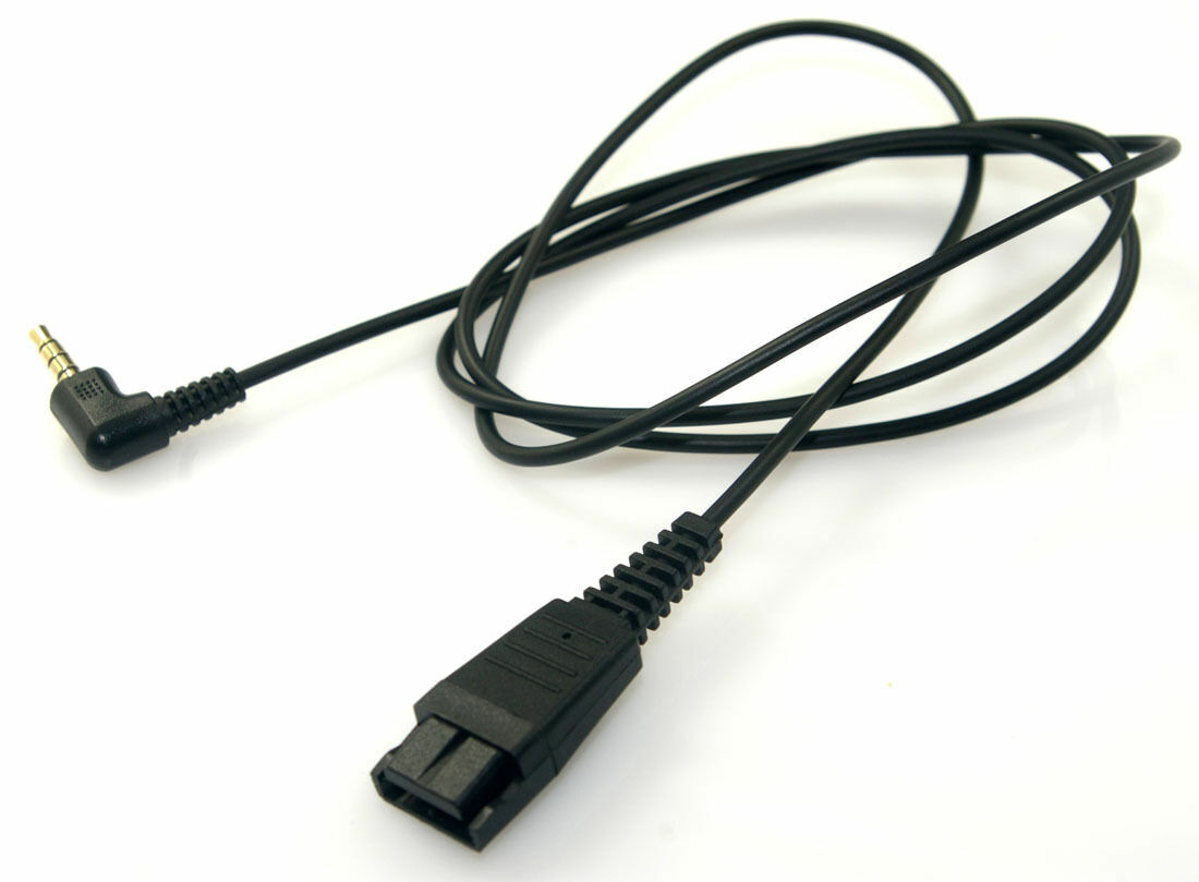 Jabra 8734-749. 3.5mm plug to GN Netcom QD Cable for Alcatel IP-Touch IP Phones