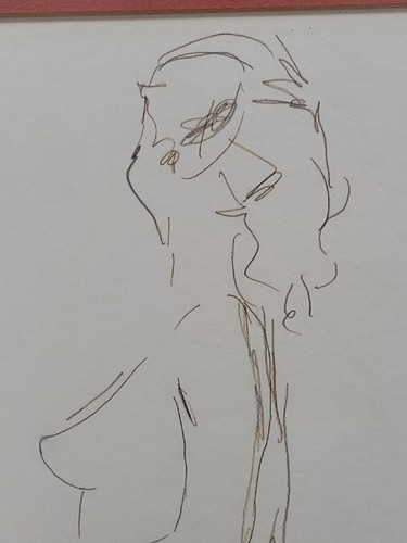 Vintage Nude Woman Sketch Original 1970s - Picture 10 of 24