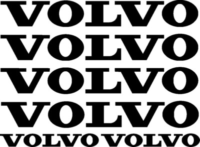 VOLVO aufkleber sticker mähdrescher schlepper tractor bagger excavator