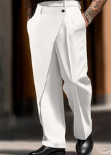 Mens Suit Pants Slim Pants Business Office Long Dress Casual Trousers