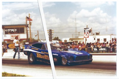 Drag Racing-Raymond Beadle-''BLUE MAX''-74 Mustang II AA/Funny Car-1975 AHRA Meet