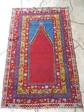 3x5ft. Antique Turkish Anatolian Wool Prayer Rug