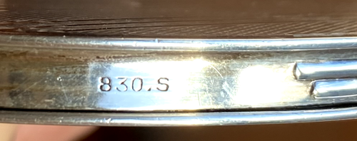 Sterling Silber Art Deco lose Puderdose, Innenspiegel gebrochen, 20er Jahre - Bild 2 von 6