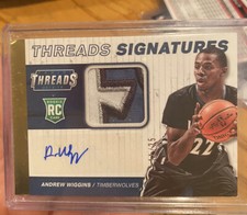 2014-15 Panini Threads Andrew Wiggins Rookie 5 Color Sick Patch Auto 11/25 Read