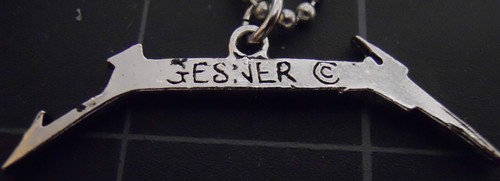Heavy Metal Necklace Stainless Ball Chain Metallica Style Logo Pendant Thrash - Picture 3 of 7