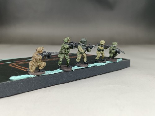 Modelo de 5 figuras Wagner rusas construidas y pintadas 1/72 - Imagen 4 de 9