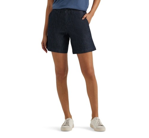 Lee Damen Mid Rise 7" Schrittlänge Utility Short Größe 4M Fresno