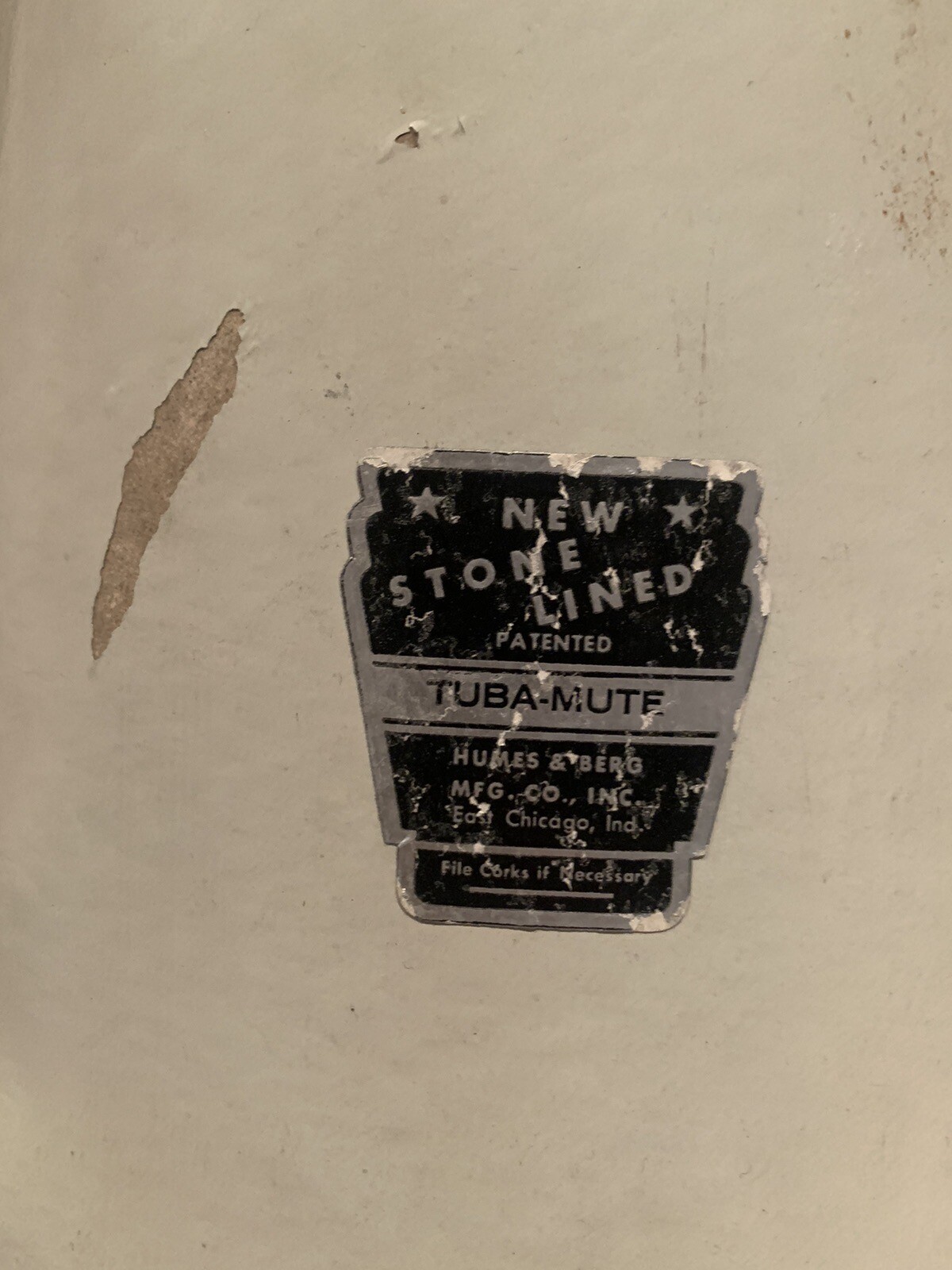 Humes & Berg Tuba Stone Lined mute eBay