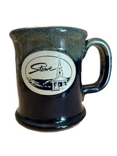 Sunset Hill Stoneware Mug Stowe Mercantile Vermont Drip Glaze Handcrafted in USA