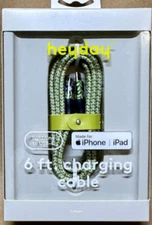 Heyday iPhone Charging Cable Lightning to USB-C Braided 6 ft for iPhone & iPad