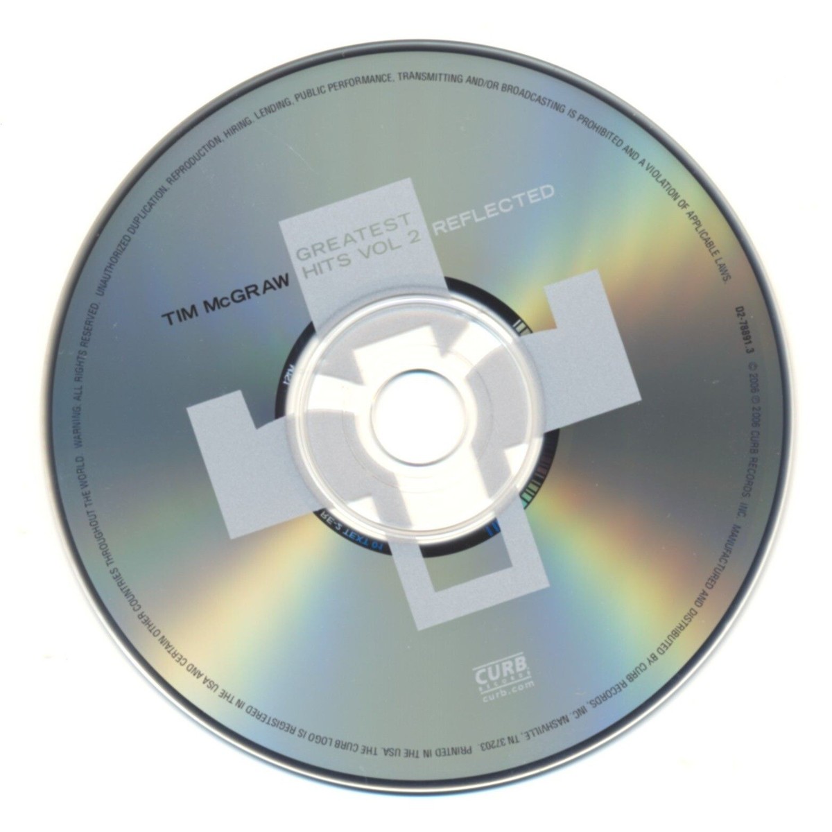 Tim McGraw, Greatest Hits VOL 2, CURB Records, D2-78891 USA 2006