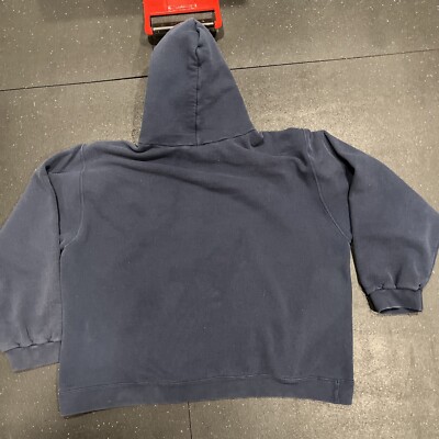 VTG 90s Nike Center Check Mini Swoosh Blue Hoodie USA Rare VTG 90s Nike Center Check Mini Swoosh Blue Hoodie USA Rare