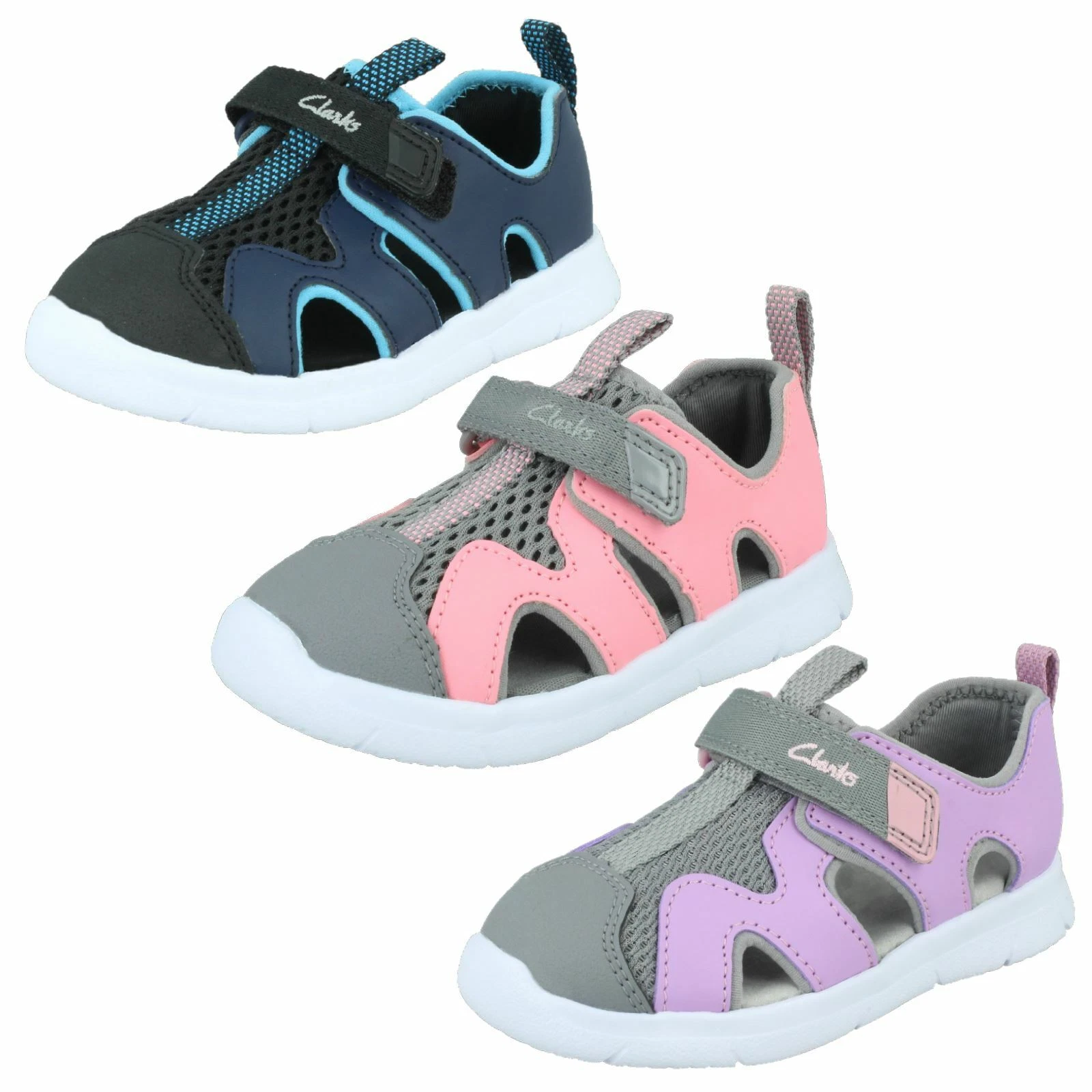 Sandali Casual Chiusi Per Bambini Clarks 'Ath Surf T' Misure F & G