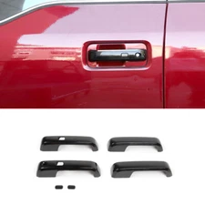 Black Exterior Door Handle Cover Trim Shells For Ford F150 2015-2020 Accessories