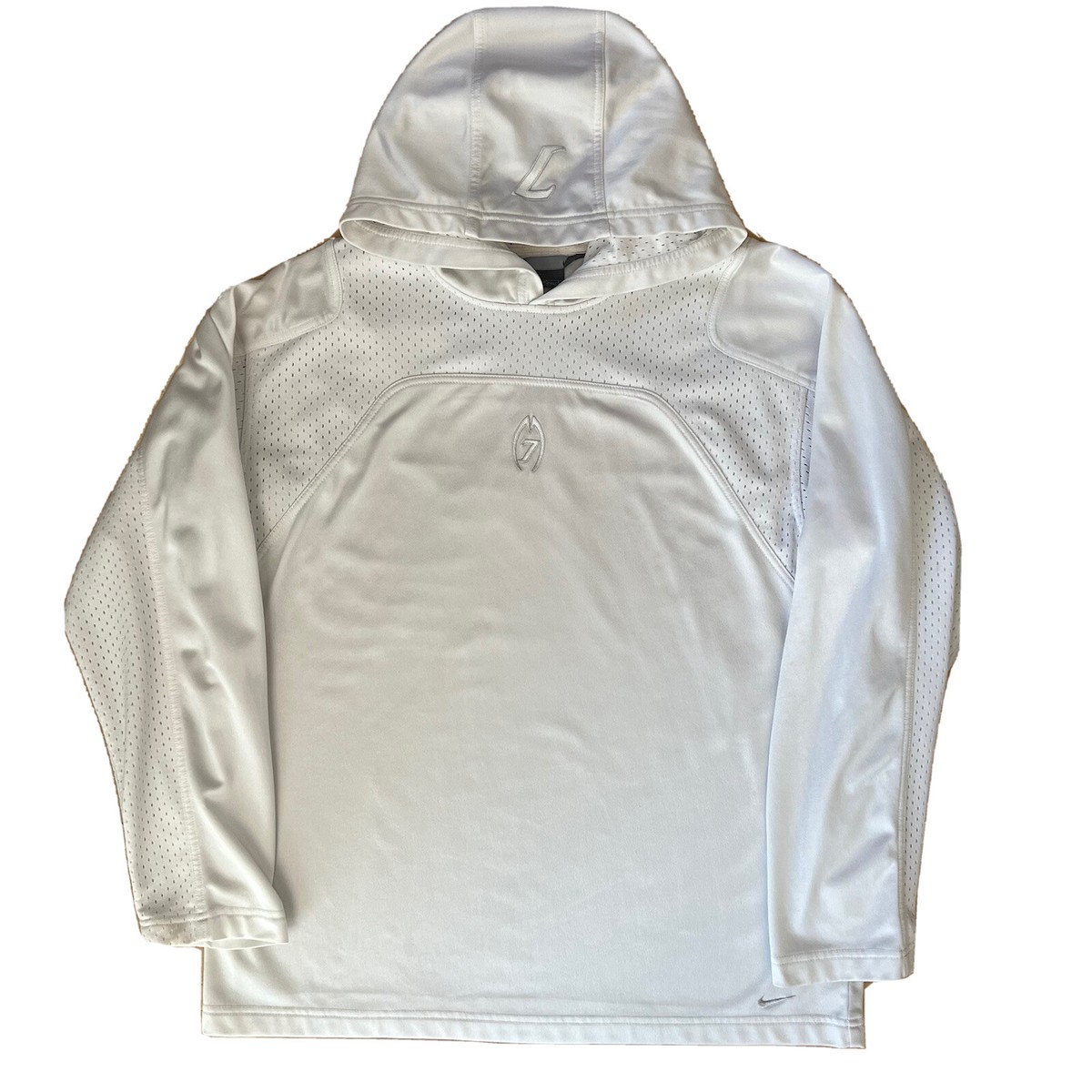 Vintage Nike Michael Vick Hoodie L White Y2K Pullover Center 