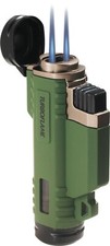 TURBOFLAME Ranger - Twin Laser Jet Flames - Windproof Lighter - Olive Green