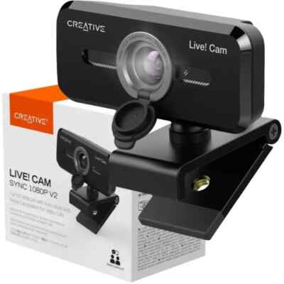 Creative Live! Cam Sync 1080p V2 HD Webcam - Full HD, Plug & Play, integriert...