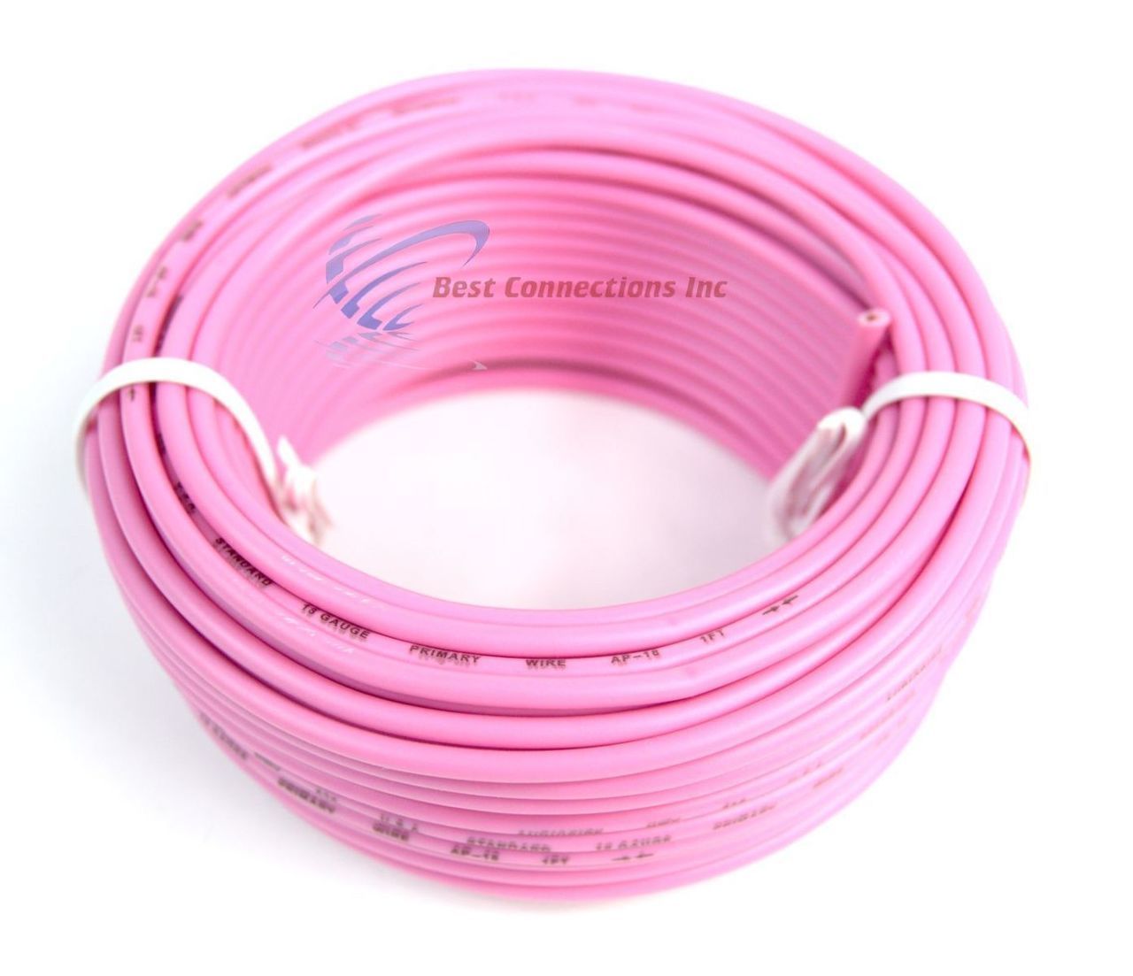 Audiopipe 50' Feet 18 Gauge Pink Primary Remote Wire Car Auto Power