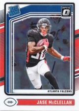 Jase McClellan 2024 Donruss Optic Rated Rookie BASE RC #243 FALCONS