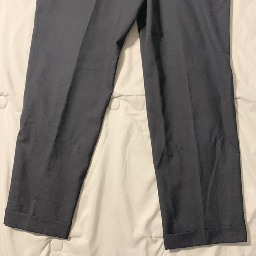 Lauren Ralph Lauren LRL Dress Pants 38x28 Navy Pleated Cuff Old Money *READ - Picture 15 of 20