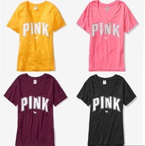 Victoria S Secret Vs Pink Short Sleeve Legging Tee S M L Ebay