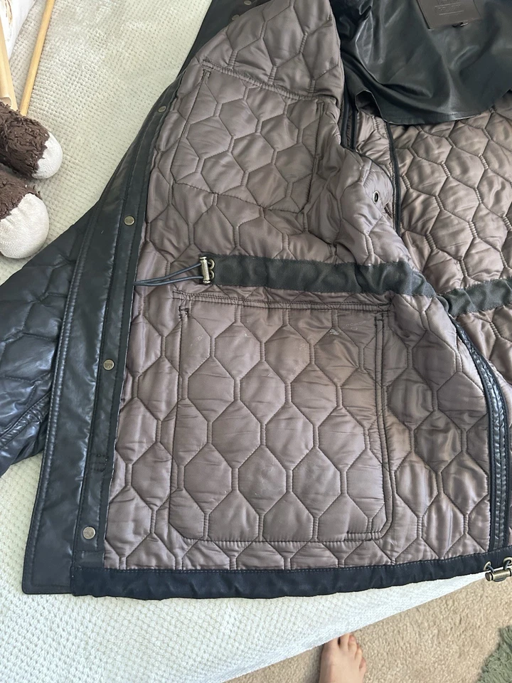 Coach 83740 Men’s Quilted Leather Wyatt Field Jacket. XL - Image 3 of 4