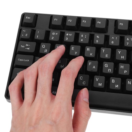 USB Wired Keyboard Full Size Russian Letter Keyboard for Working Gaming - 第 10/12 張圖片