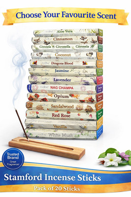 Stamford Räucherstäbchen verschiedene Düfte Blumen Moschus Yoga Meditation Gesundheit Geschenk