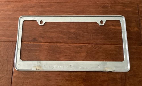 Corvette Chrome Plated Brass License Plate Frame ‘Mid-Life Crisis Cure’ Exc - Picture 2 of 4