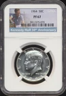 1964 Kennedy Half Dollar NGC PF 67 - 50th Anniversary Kennedy Label