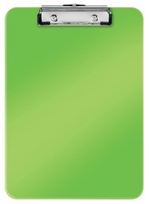 Leitz 39710054 A4 Clipboard, Rigid Plastic, WOW Range, Green