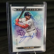 2024 Topps Inception Autograph Rookie Yainer Diaz 285/299 Astros BRES-YD