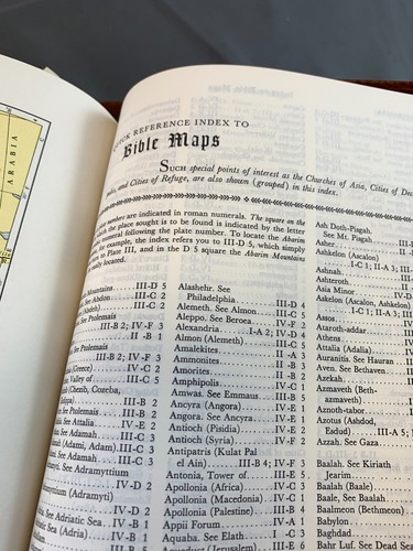 New 1950 HOLY BIBLE Old Master KJV Large BROWN LEATHER Heritage Deluxe 1200 Page - Picture 10 of 24