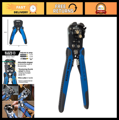#ad Heavy Duty Self Adjusting Wire Stripper Cutter for 10 20 AWG Solid amp; 12 22 AWG S $45.99