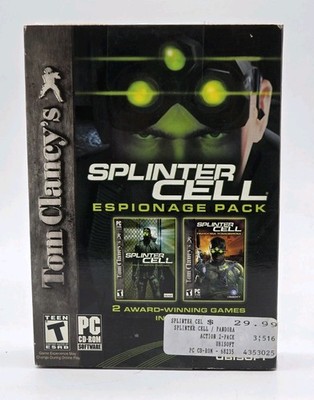 Tom Clancy's Splinter Cell: Espionage Pack PC New Sealed Pandora Tomorrow 